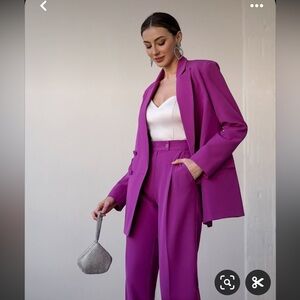 Purple color of formal pants